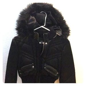 Black hardly worn bebe jacket